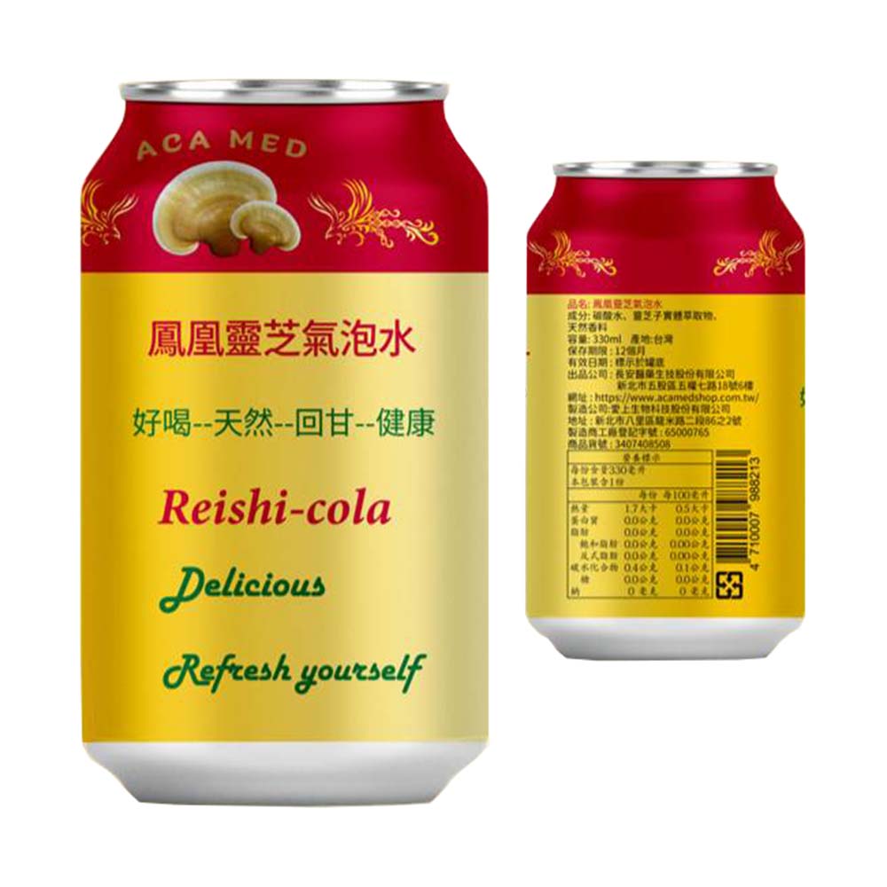 鳳凰靈芝氣泡水330ml 無糖 回甘