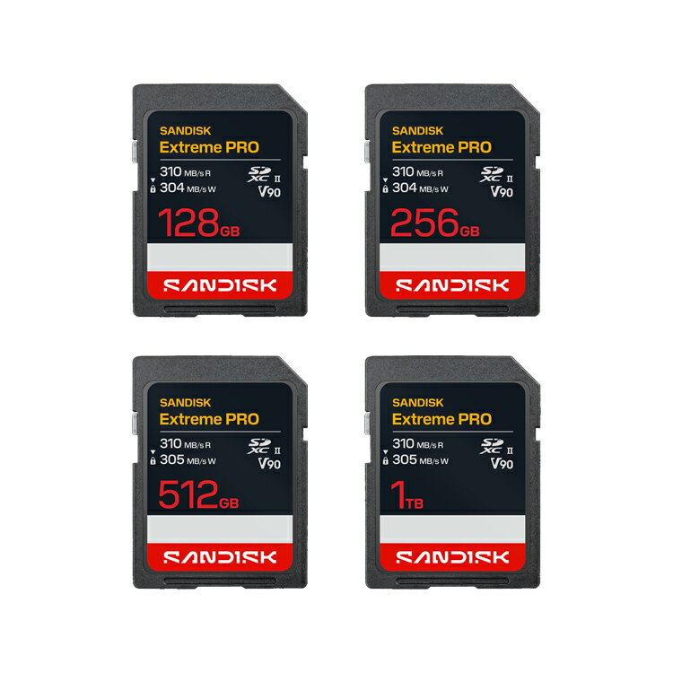 EC數位 SanDisk 晟碟 Extreme PRO SD UHS-II V90 記憶卡 128 256 512GB 1T