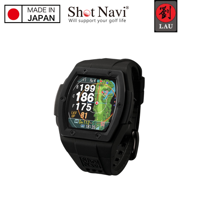 【日本製專業高爾夫GPS定位手錶】Shot Navi Crest II Touch 高爾夫GPS定位手錶(黑) 2