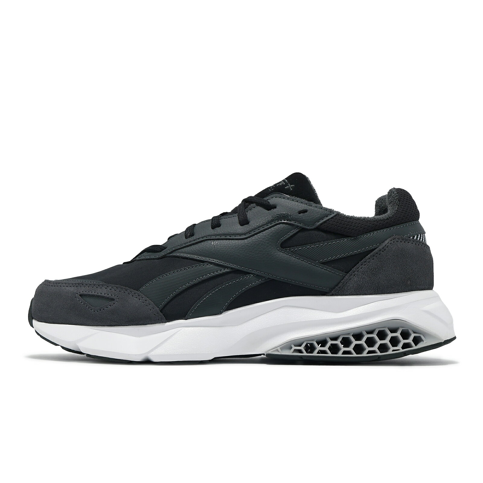 Reebok 休閒鞋 Hexalite Legacy 1.5 男鞋 黑 拼接 麂皮 緩衝 復古 100034209