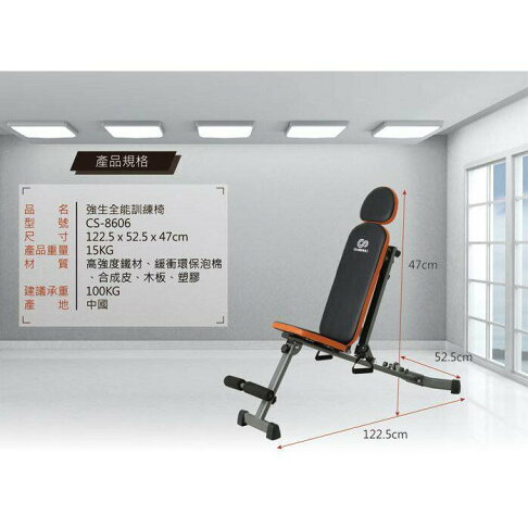 強生 CS-8606 全能 訓練椅 三段式可調組力繩設計 可調式四階段訓練椅【大自在運動休閒精品店】 3