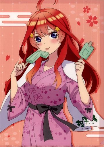 中野五月A4檔案夾館內裝Ver.電影五等分的新娘×極樂浴池RAKU SPA治癒500~五人五色的極樂~
