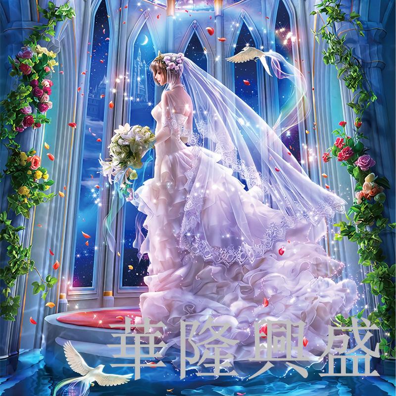 華隆 1000片夜光拼圖玩具 木質成人卡通動漫平圖風景定製禮物 兒童玩具