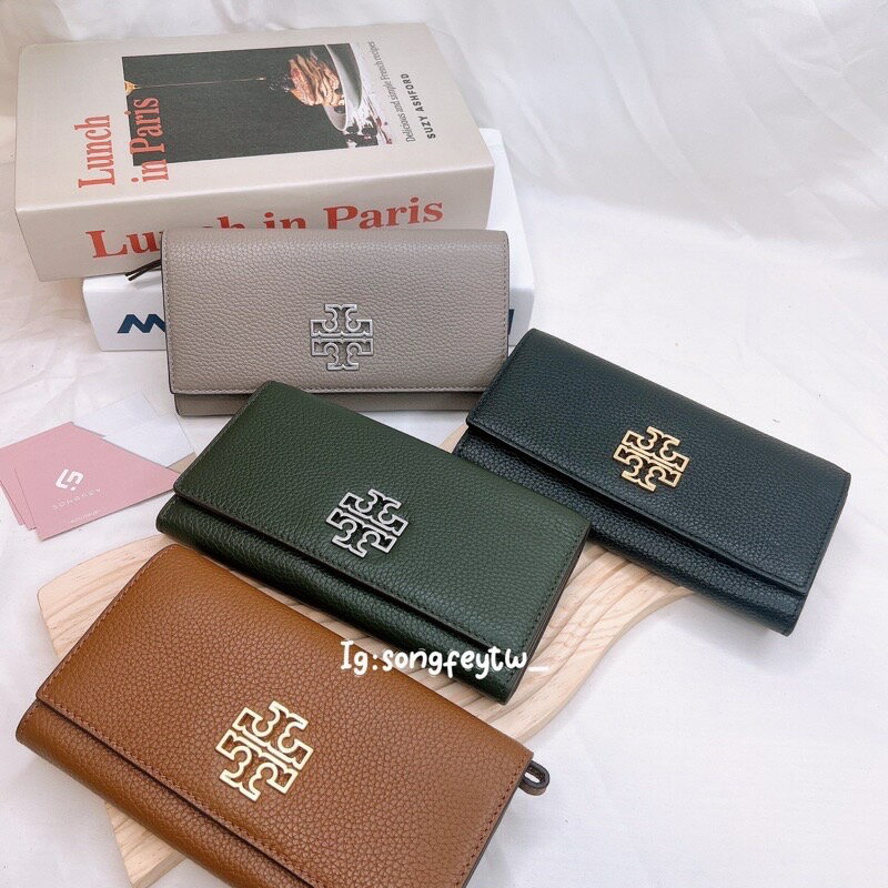 美國代購 臺灣現貨 Tory Burch 大金logo 手掛信封長夾【送禮精選★APP下單點數4倍送】