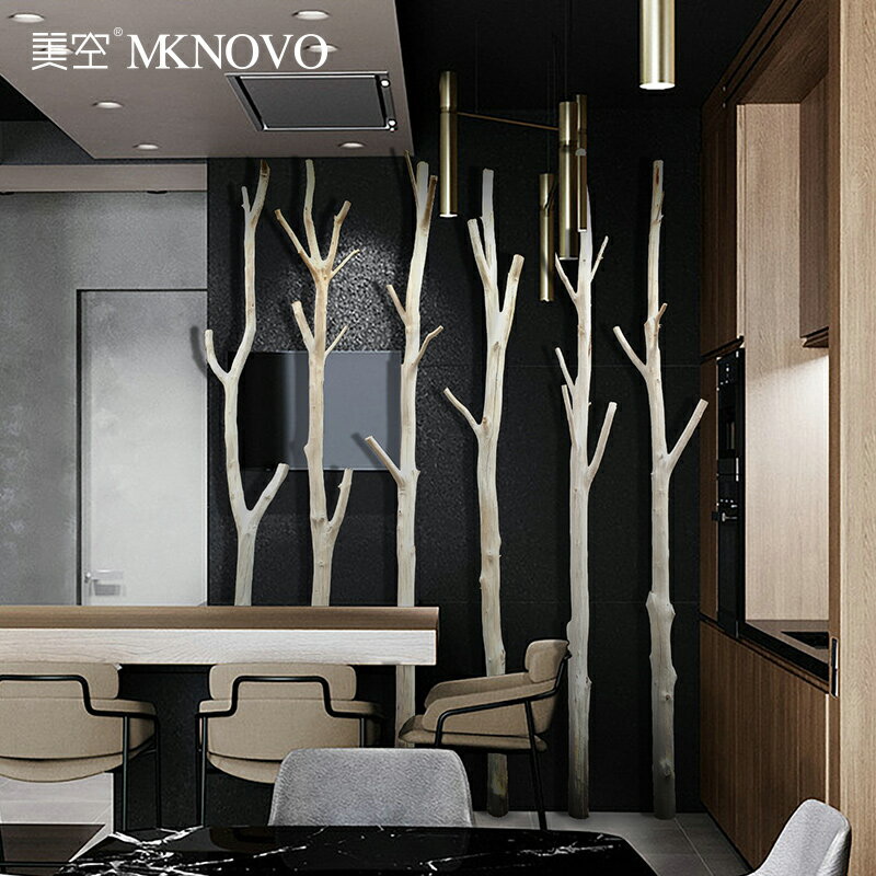 美空干樹枝天然擺件造景櫥窗客廳道具實木造型漂白短枝裝飾鴻運樹
