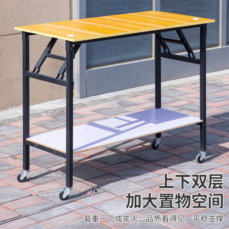 【免運/可開票】小推車 餐廳推車 零食推車 冰粉擺攤小推車便攜折疊烤腸移動小吃車夜市地攤架子桌促銷手推車