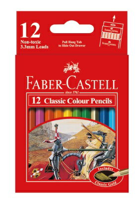FABER-CASTELL短型油性色鉛筆12色/環保裝115851