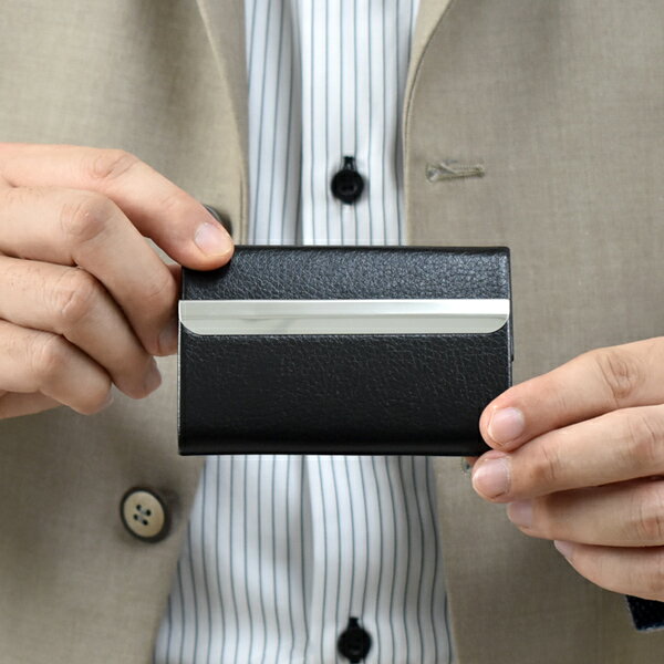 名片盒 荔枝紋皮革【NL205】