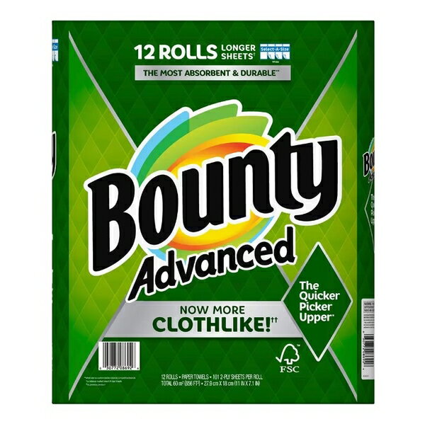 【現貨】Bounty 隨意撕特級廚房紙巾 101張 X 6捲(半包)