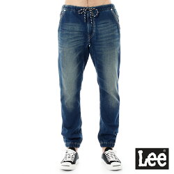 Lee 針織牛仔休閒褲/DC-男款-藍