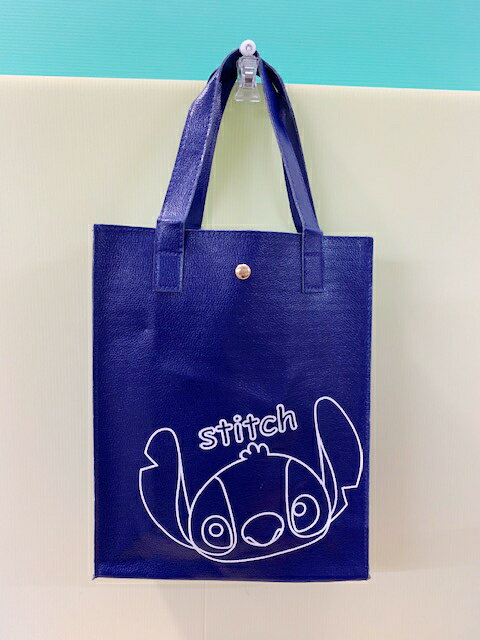 【震撼精品百貨】Stitch 星際寶貝史迪奇 史蒂奇直式手提袋/收納包-藍#11300 震撼日式精品百貨