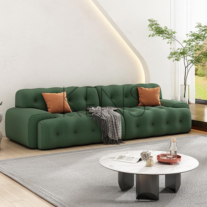 【KENS】沙發 沙發椅 法式奶油風布藝客廳現代簡約輕奢直排三人位小戶型網紅羅奇堡沙發
