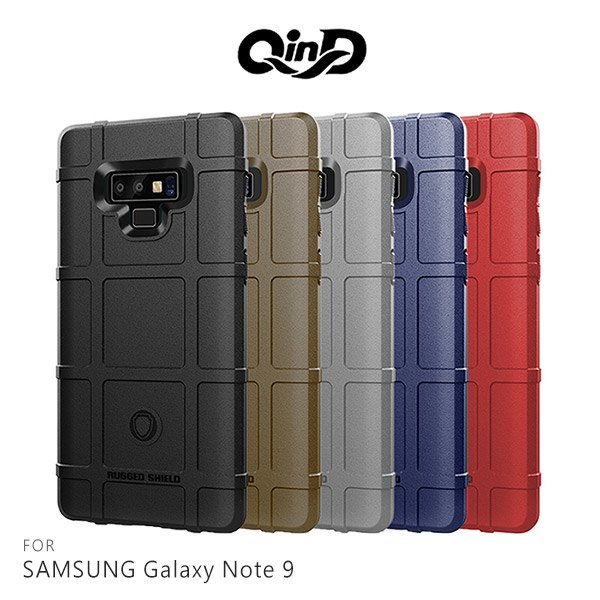 QinD SAMSUNG Galaxy Note 9 戰術護盾保護套 氣囊 減震抗摔 全包邊 保護殼 背蓋 保護套【APP下單4%點數回饋】