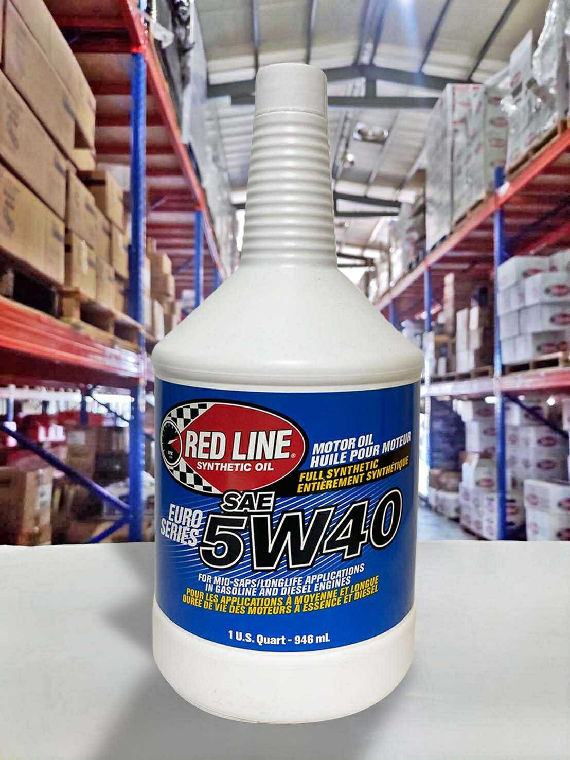 【4%點數】『油工廠』Red Line EURO 5W40 酯類 全合成  汽柴油 C2/C3 229.31/229.51 LL04【樂天APP下單限定】