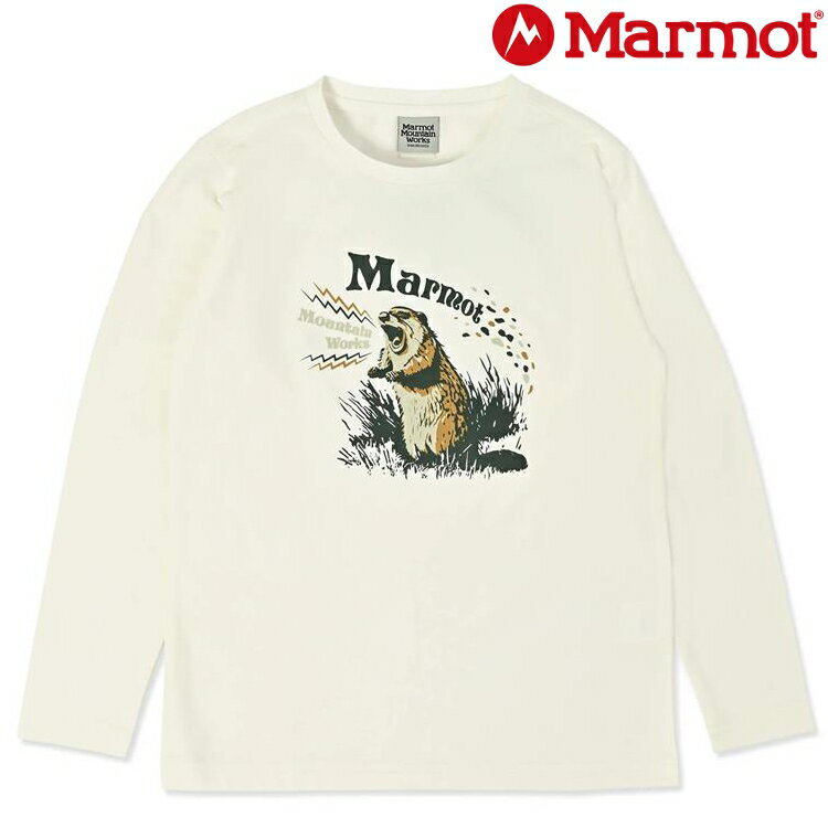 Marmot 土撥鼠 Squeak/Squeak-T 兒童款 長袖快乾T恤 TSAKC108 J055 白色