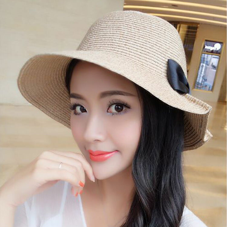 PS Mall 【G2531】漁夫帽 蝴蝶結草帽
