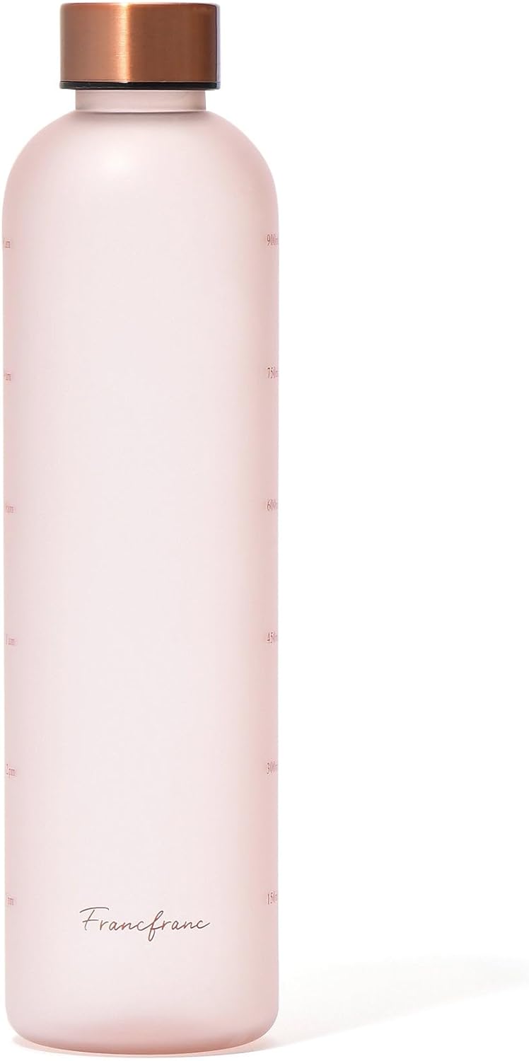 日本 francfranc 半透明刻度水瓶 1L 透明水壺 Franc Franc 運動 戶外 辦公室 馬卡龍色 時尚【小福部屋】 4