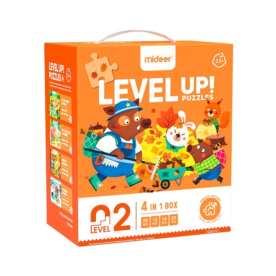 《MiDeer》進階式拼圖-森林的四季(LEVEL 2) 東喬精品百貨