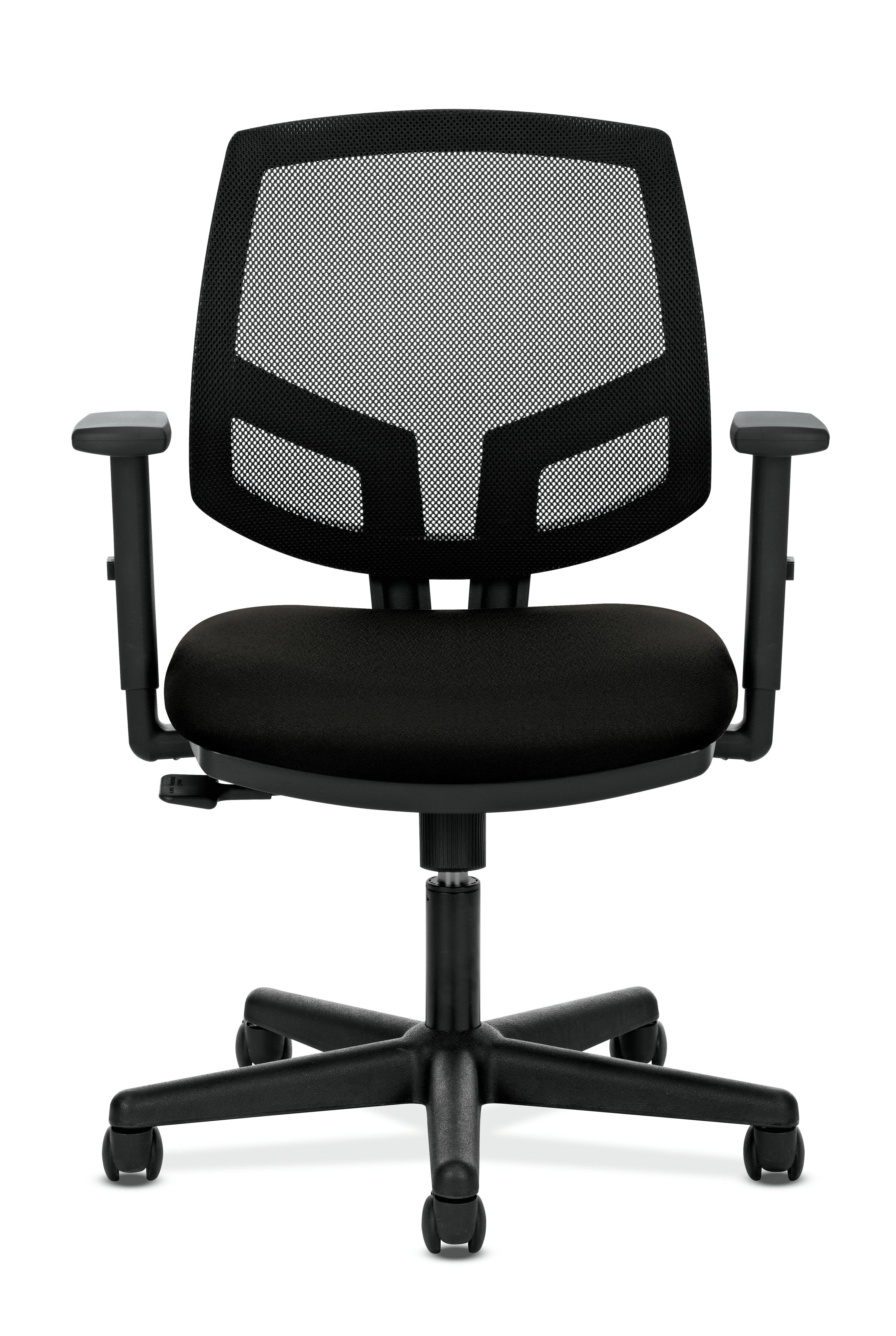 Hon Volt Mesh Back Task Chair Synchro Tilt Tension Lock Adjustable Arms Black Fabric