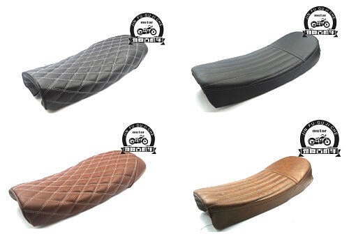 【可開發票】適用輕騎游俠機車車縫菱形座墊 大腳怪復古改裝超纖皮坐墊鞍座 0