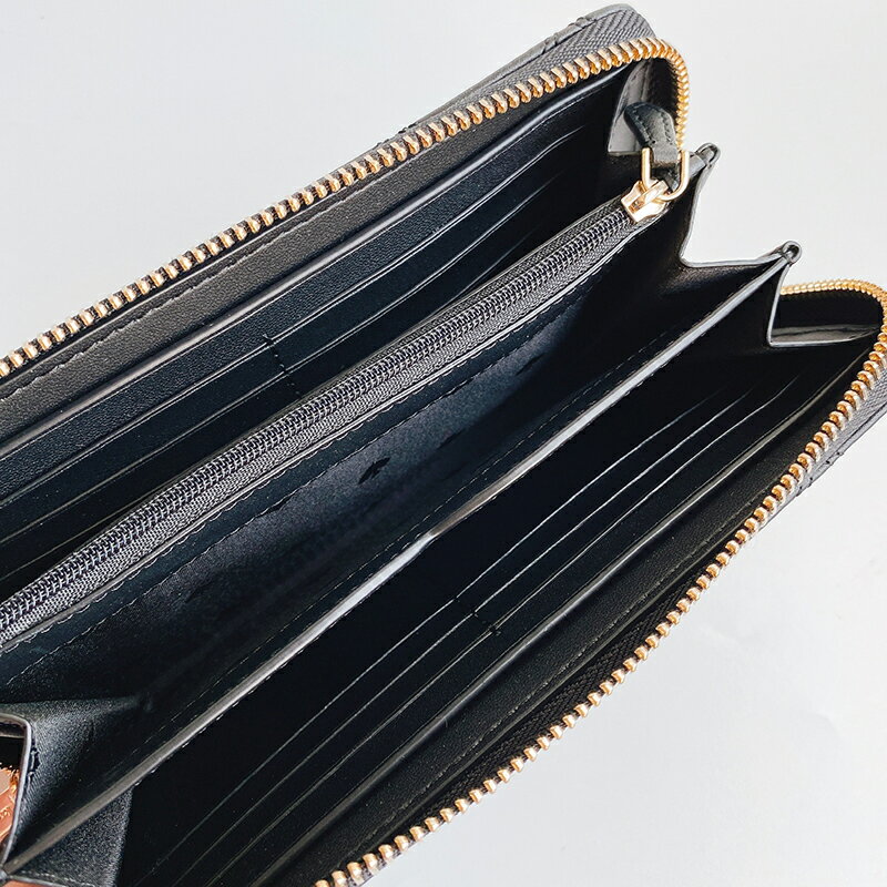美國百分百【全新真品】Kate Spade 皮夾 長夾 菱格紋 皮革 零錢包 精品 黑色 CD05 2