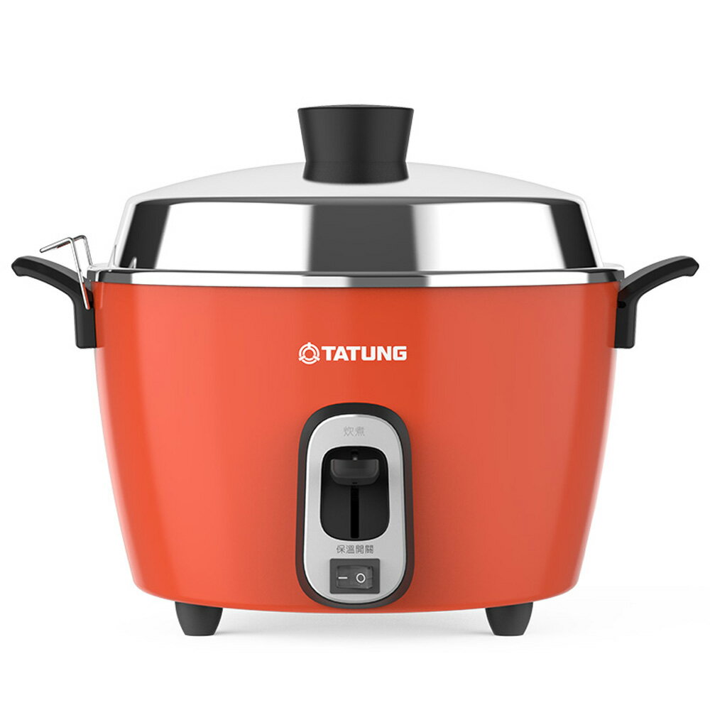 (附贈轉接插頭) 大同 220V異電壓 6人份電鍋 TAC-06R-MV2LR (經典紅)  外鍋/全配件皆為SUS304不鏽鋼 大陸、 東南亞、歐洲用電鍋
