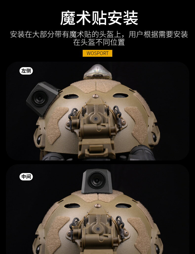 【翔準AOG】WoSporT 戰術攝影機模型玩具 HL-ACC-66 無功能 造型 影視道具COS FAST頭盔魔鬼氈配件 B04007A