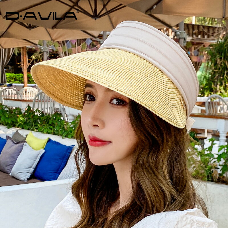 網紅帽子女夏天韓版潮戶外遮陽百搭時尚無頂帽騎車遮臉運動空頂帽