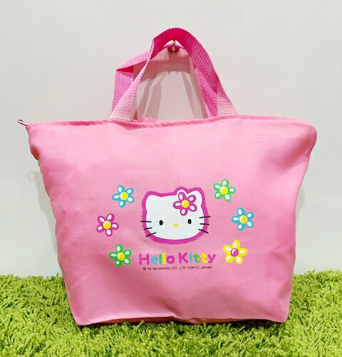 【震撼精品百貨】Hello Kitty 凱蒂貓 日本三麗鷗 kitty 造型手提袋/側背袋-粉花#35517 震撼日式精品百貨