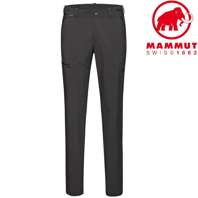Mammut 長毛象 Runbold 男款 登山褲/休閒褲/排汗褲/薄長褲 1022-01670 00150 幻影黑