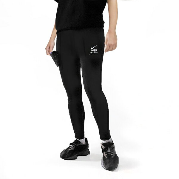 Nike [DV8027-010] 女 緊身褲 運動 瑜珈 休閒 透氣 口袋 舒適 黑
