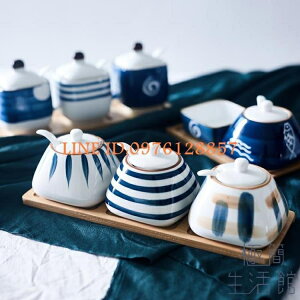 樂天精選~日式調料瓶陶瓷調味罐家用調料套裝-青木鋪子
