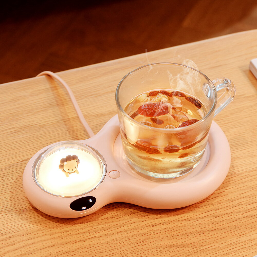 新品智能恒溫N808雙糖暖杯墊55度自動觸控咖啡牛奶加熱桌面暖暖杯