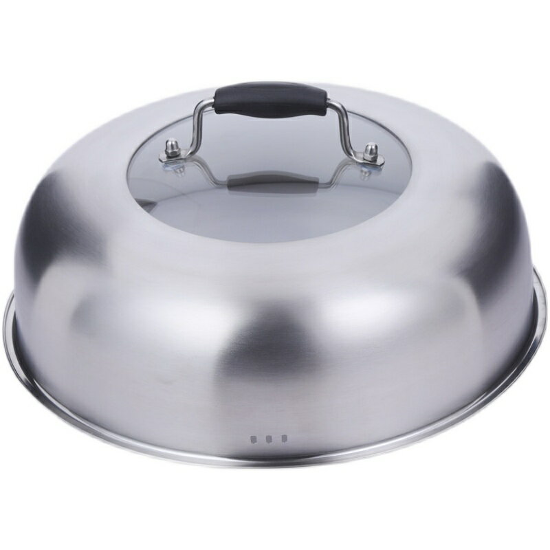 不鏽鋼鍋蓋 蒸鍋鍋蓋高蓋不鏽鋼蓋子圓形家用炒鍋炒菜鍋鐵鍋透明高鍋蓋高拱蓋【MJ192108】