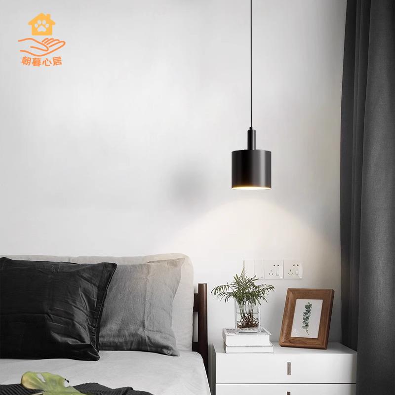 現貨特價 床頭燈 照明燈 壁燈 吊燈 小夜燈 臥室床頭燈現代簡約北歐餐廳吧臺小吊燈設計師極簡玄關長線氛圍燈 工廠現貨5y5