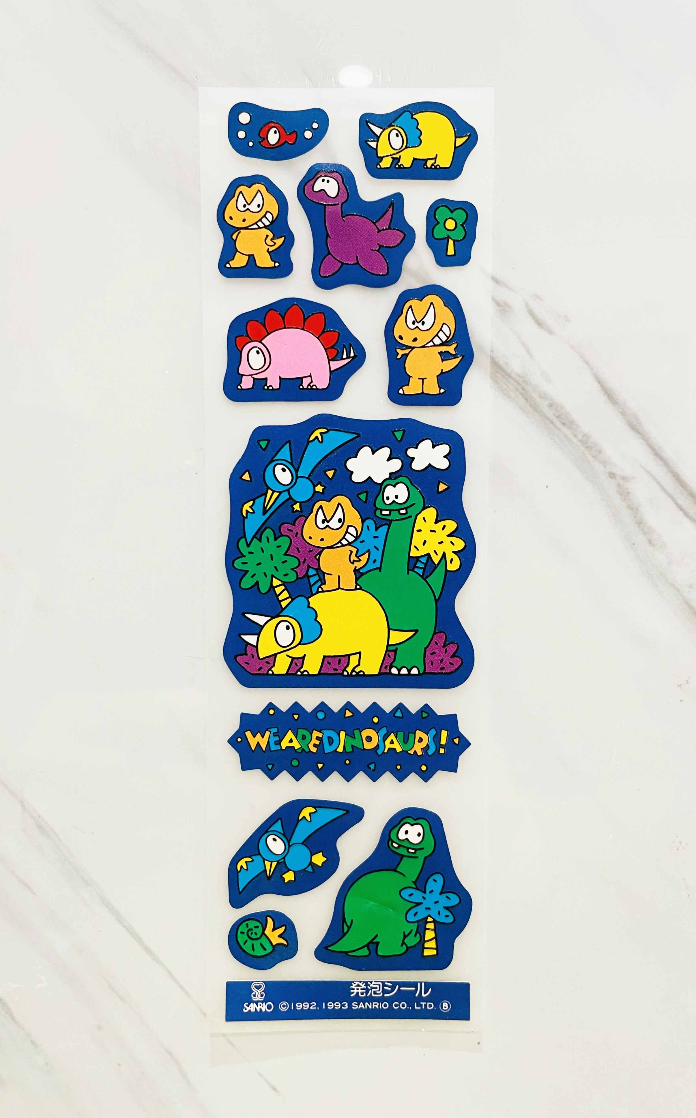 【震撼精品百貨】We Are Dinosaurs 恐龍~日本Sanrio三麗鷗 恐龍貼紙-椰子樹*02343
