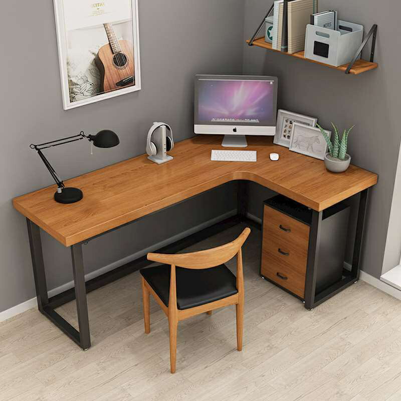 【新品上架】實木 L型 書桌 轉 角電腦 臺式桌 拐角桌子 靠牆角 臥室 工作臺 家用 辦公桌
