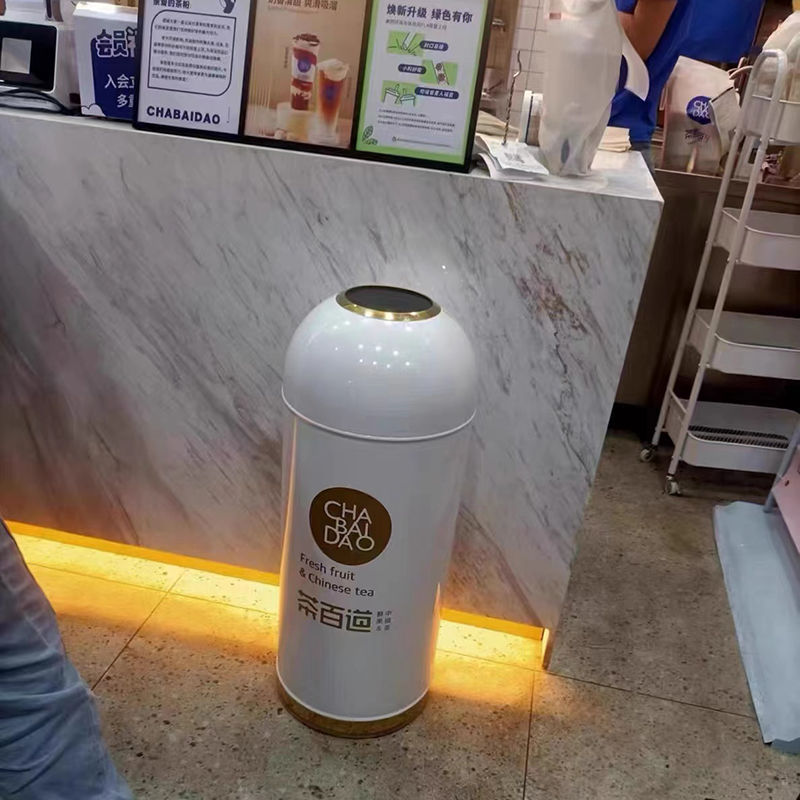【免運/可開票】商用垃圾桶 環衛垃圾桶 戶外垃圾桶 大型垃圾桶 分類垃圾桶 大號商用垃圾桶酒店商場圓形不銹鋼子彈頭優質奶茶店咖啡店收納桶