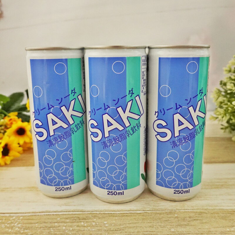 【SAKI】清涼脫脂乳飲 (乳酸飲料 奶昔飲料) 250mlx6罐【8801105216219】(韓國飲品)