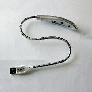 流線型 USB 3 LED電腦迷你節能燈 / 照明角度可隨心調整 攜帶方便