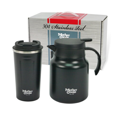 點數11%|Mother Goose 真空保溫咖啡杯壺組 SP-2409 0