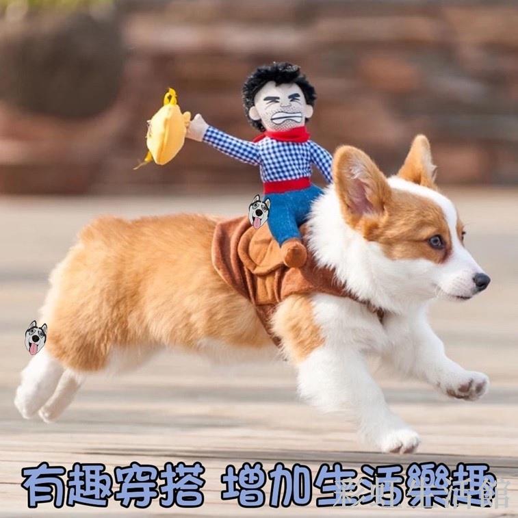 寵物騎馬裝 騎馬變身裝 寵物服飾 牛仔裝 狗騎馬衣 寵物變身裝 萬聖節衣服 寵物搞怪裝 造型裝 寵物衣