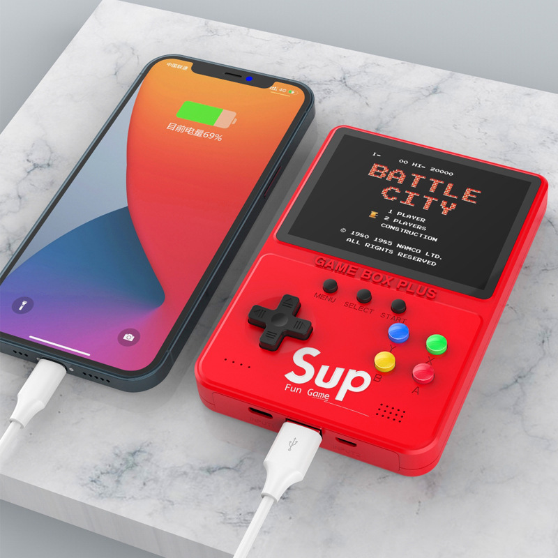 多功能行動電源 掌上遊戲機500款遊戲行動電源K31遊戲機500合一 雙打 迷你掌機連電視雙人兒童玩具 4