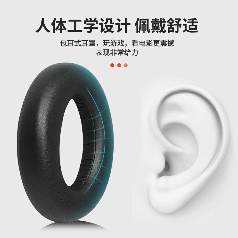 適用森海塞爾MOMENTUM 4耳罩大饅頭四代耳機套頭戴式耳棉海綿皮墊