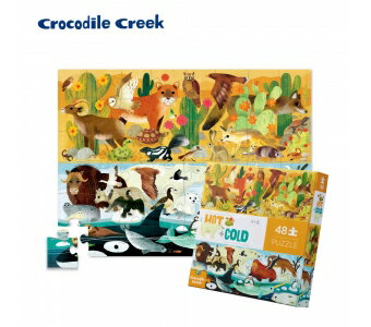 《美國 Crocodile Creek》探索主題拼圖-沙漠冰河 48片 東喬精品百貨