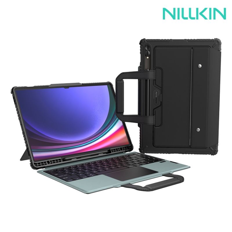 NILLKIN SAMSUNG 三星 Tab S9 Ultra 悍能鍵盤保護套(悍捷背光版)(平行輸入) 平板保護套 實體鍵盤套 藍牙鍵盤 台灣版 注音 倉頡【愛瘋潮】