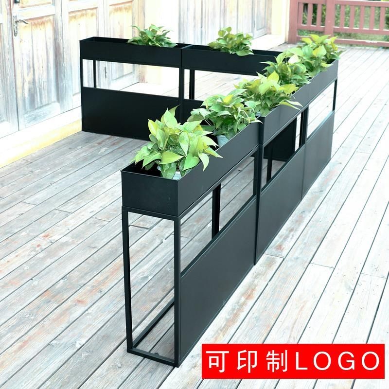 花架 隔斷花架 花槽 辦公室隔斷 咖啡店隔斷裝飾花槽 鐵藝餐廳隔斷花架置物室戶外陽臺圍欄花槽室外屏風隔柵花箱露臺