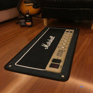 馬歇爾吉他印花地墊貨 音箱 效果器 地毯 吉他 貝斯 pick 搖滾音樂 Marshall地墊 shiningous