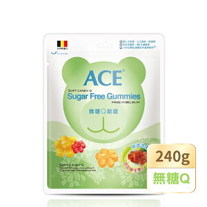 【躍獅線上】ACE 無糖Q軟糖量販包 240g
