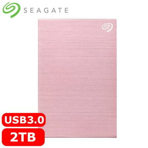 【最高22%回饋 5000點】Seagate希捷 One Touch 2TB 2.5吋行動硬碟 玫瑰金 (STKY2000405)原價2988(省689)